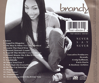 The Brandy Blog! Never Say Never – Album