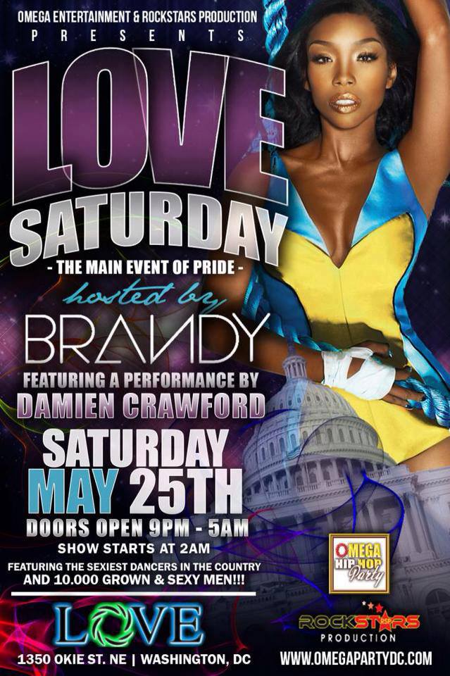 Updated Flyer Brandy Set To Host LOVE Saturdays – May 25